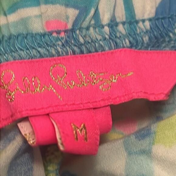 LILLY PULITZER BAL HARBOUR PALAZZO FLORAL PANTS SIZE M - Picture 8 of 10